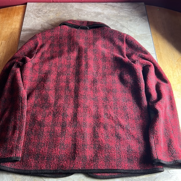 Orvis red and brown fleece jacket - Picture 3 of 4